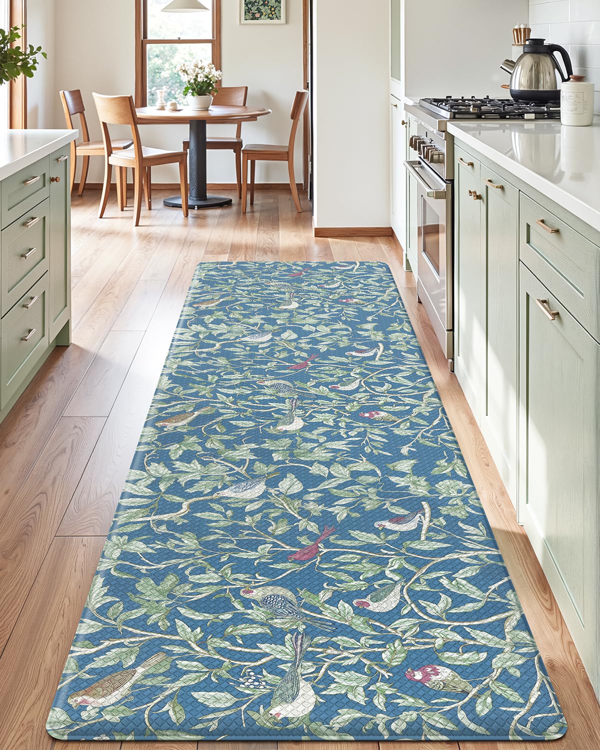 LUMI Anti-Fatigue Kitchen Floor Mats Set of 2,Cushioned Comfort Standing Rug Waterproof 2PCS, Non-Slip Ergonomic Foam Runner for Sink, Laundry, Office & Home,17x29+17x59,