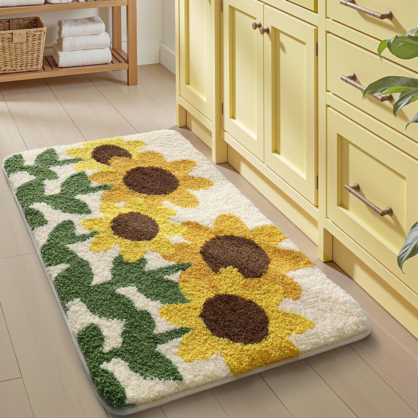 Bathroom Rugs Vivid Plants Collection
