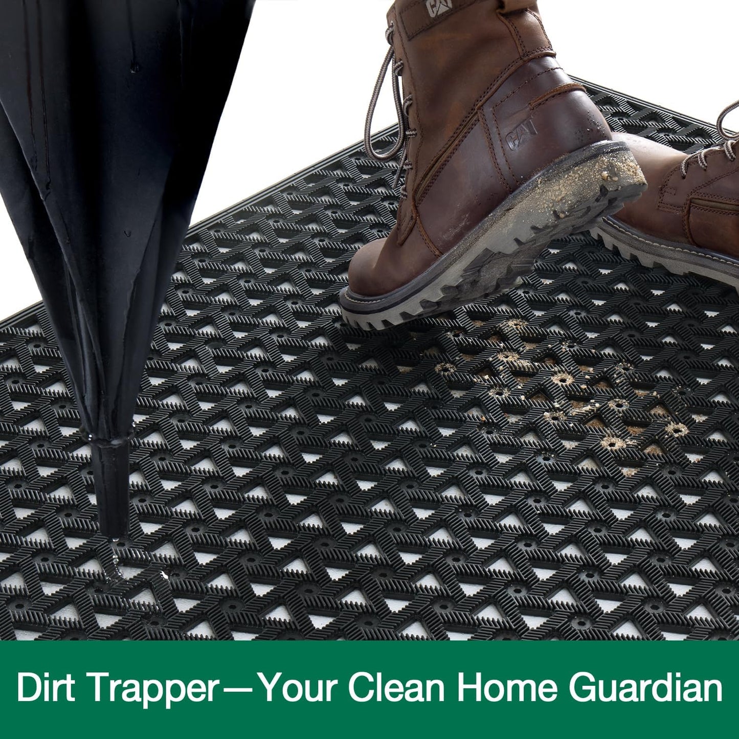 LUMI  Outdoor Door Mat, Non Slip, Waterproof, Triangle Space Series