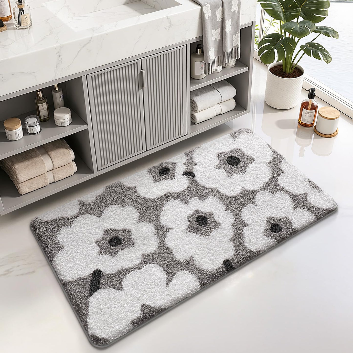 Bathroom Rugs Vivid Plants Collection