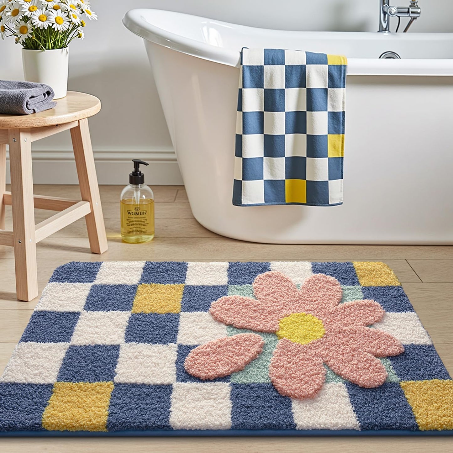 Bathroom Rugs Vivid Plants Collection