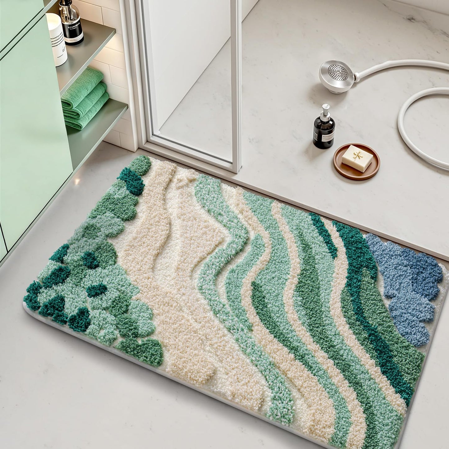 Bathroom Rugs Vivid Plants Collection