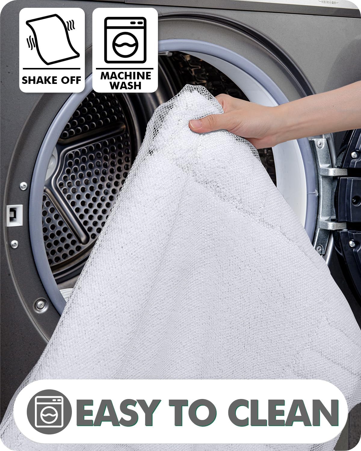 LUMI Bathroom Rug, Non Slip Rubber Backing, Extra Soft Plush Microfiber, Absorbent, Machine Washable Quick Dry, White, for Tub/Shower/Hotel