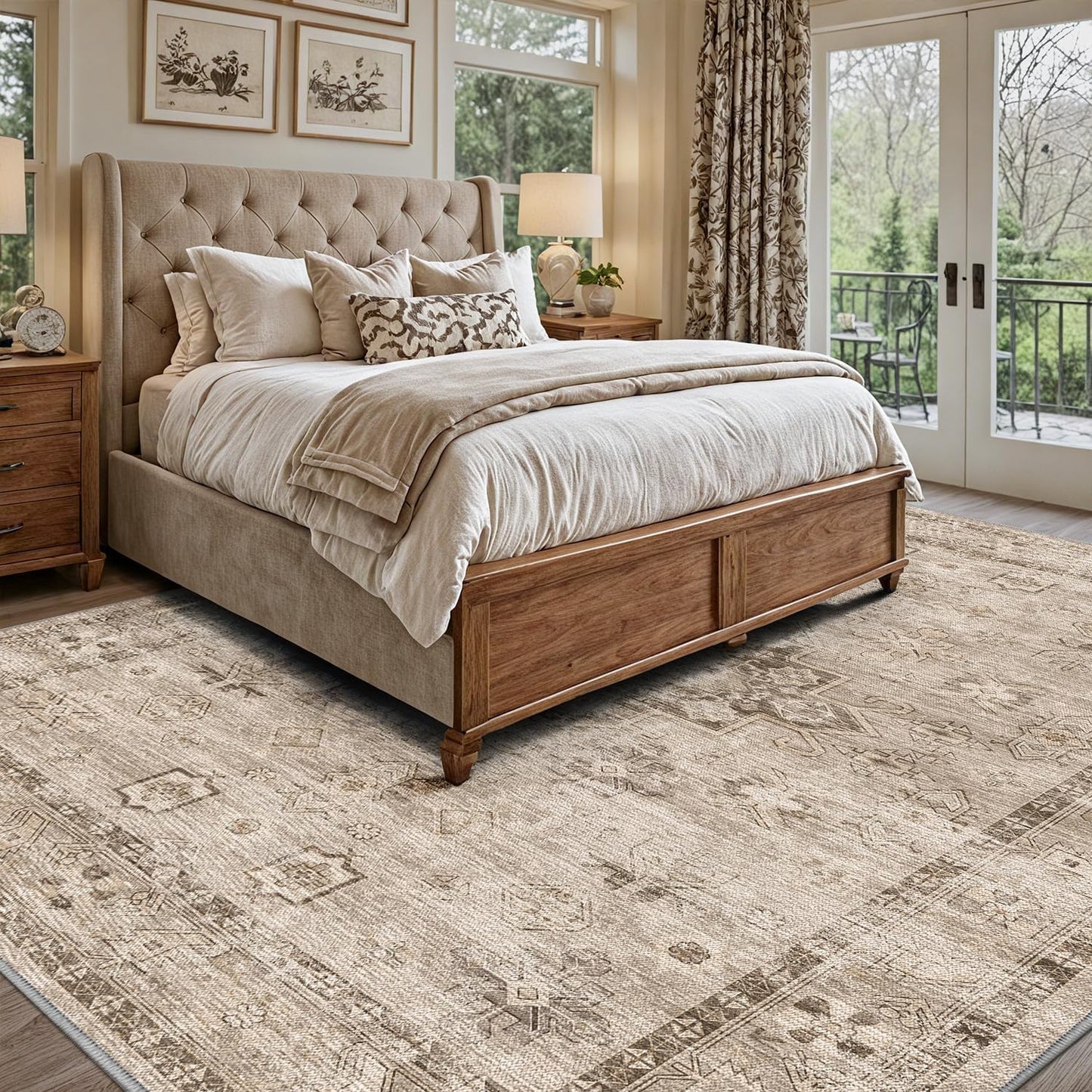 Area Rug Traditional Vintage Series Dust Memory