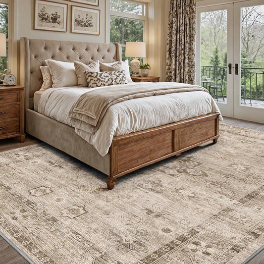 Area Rug Traditional Vintage Series Dust Memory