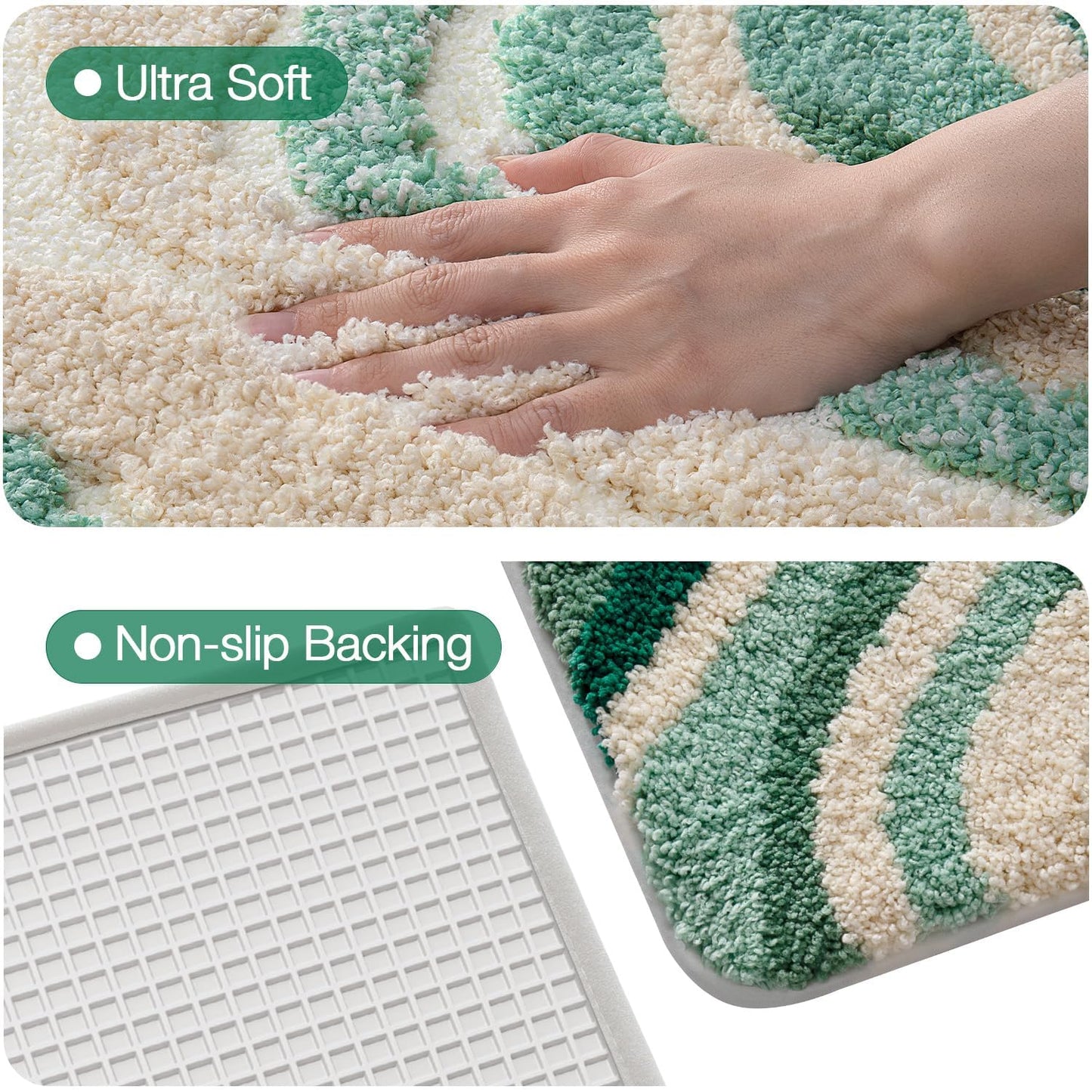 Bathroom Rugs Vivid Plants Collection