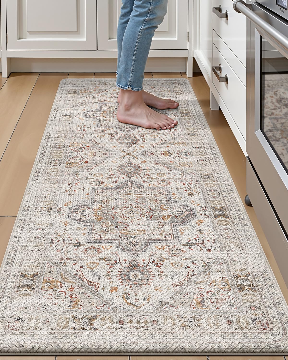 Kitchen Anti Fatigue Mat,  Cushioned Memory Foam Padded, Floor Runner for Home