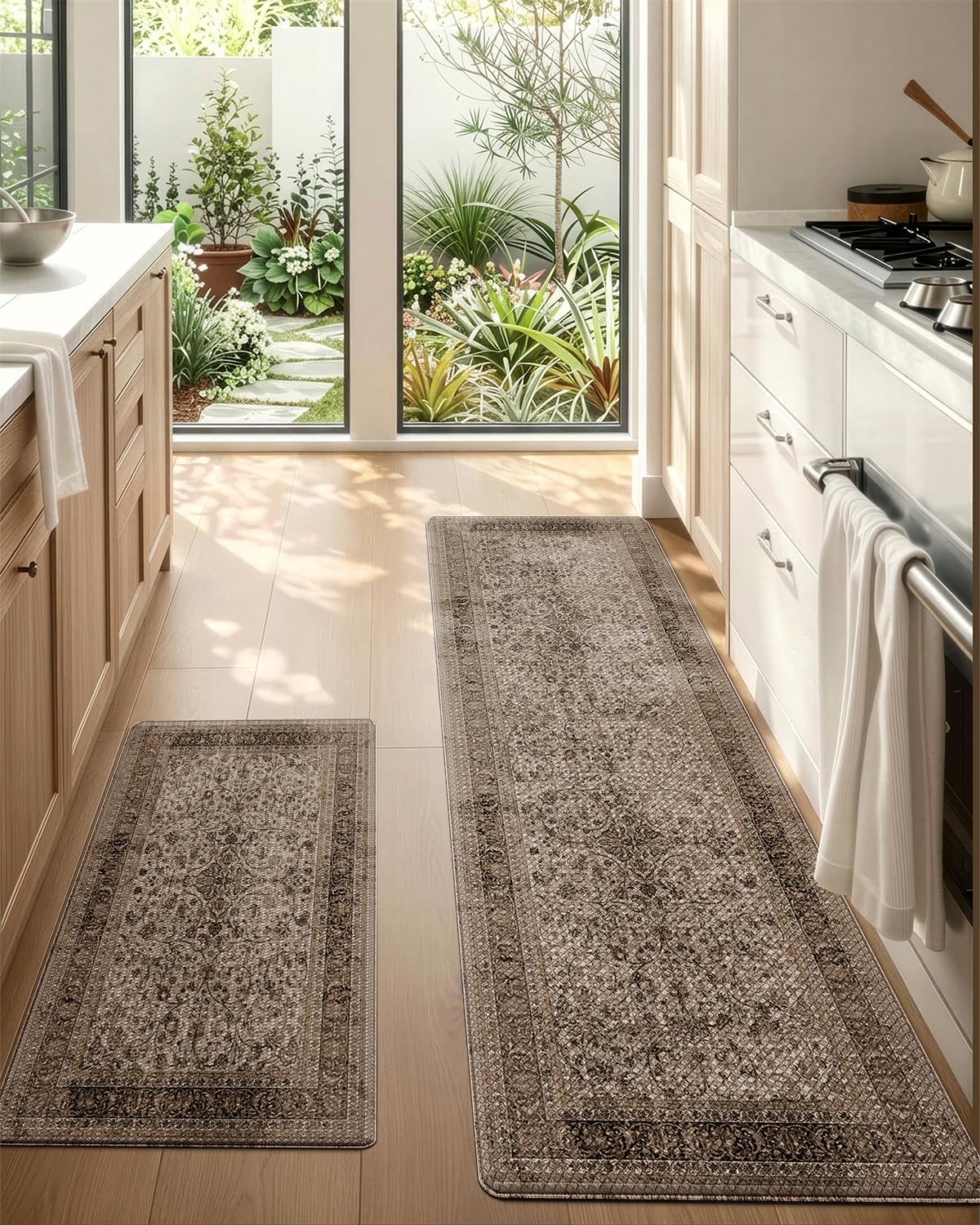 Kitchen Anti Fatigue Mat,  Cushioned Memory Foam Padded, Floor Runner for Home