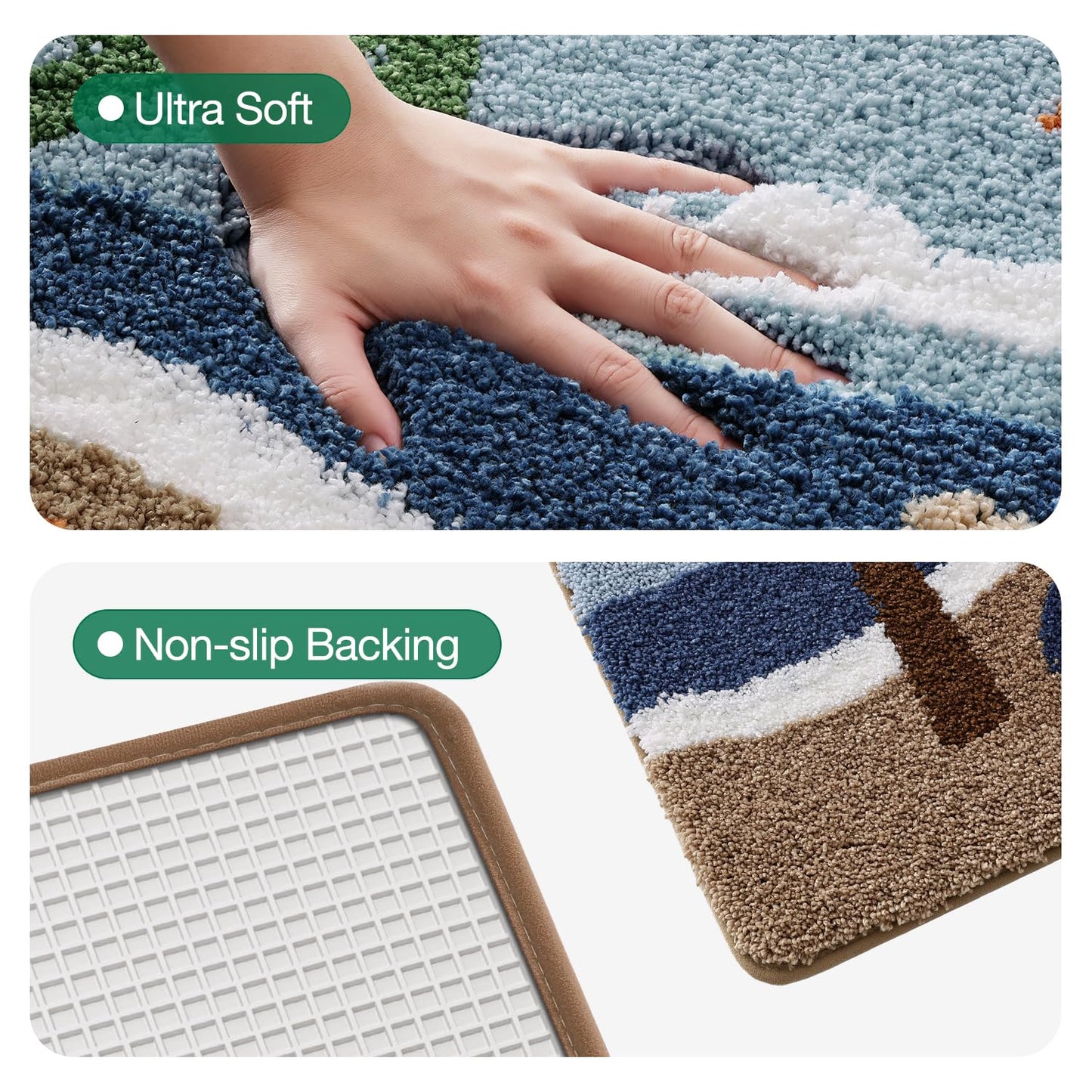 Bath Mats Vivid Life Collection, Bathroom Rugs