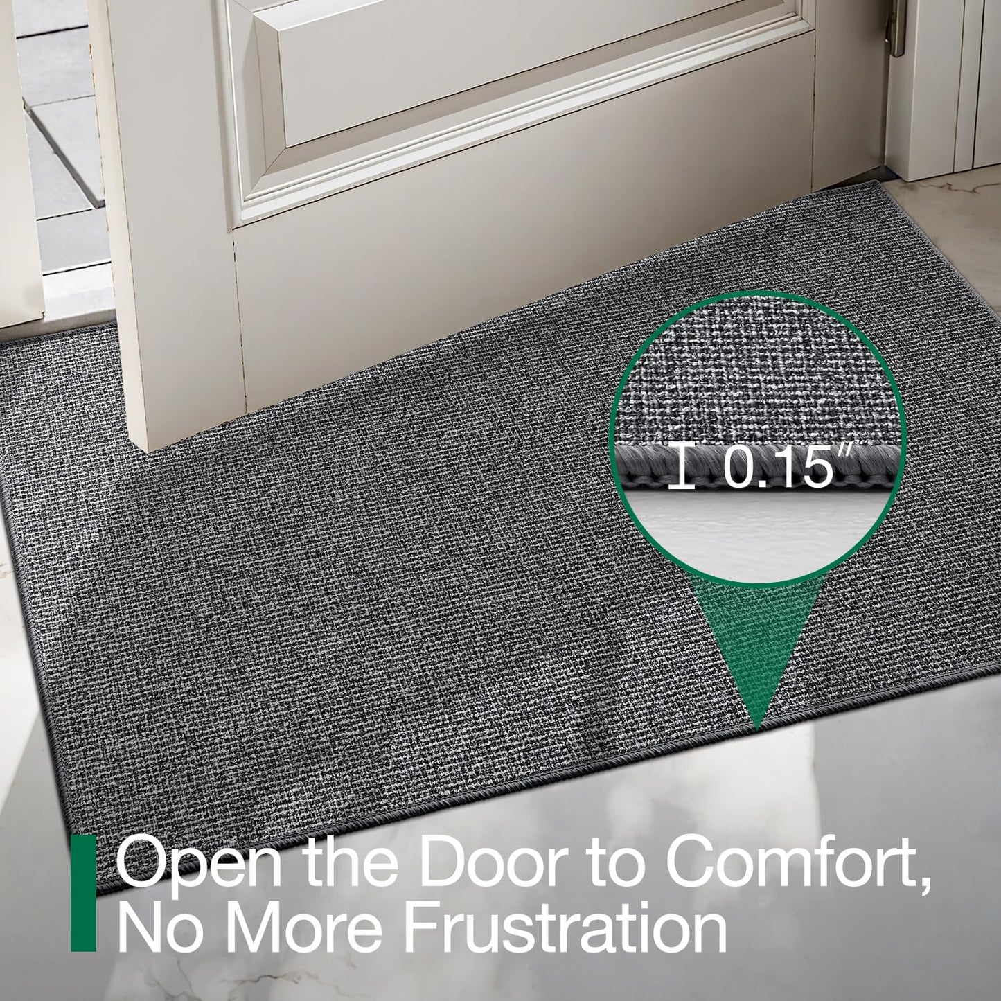 Doormat for Home Entrance, Absorbent & Stain-Resistant Mat, Fenian Series.