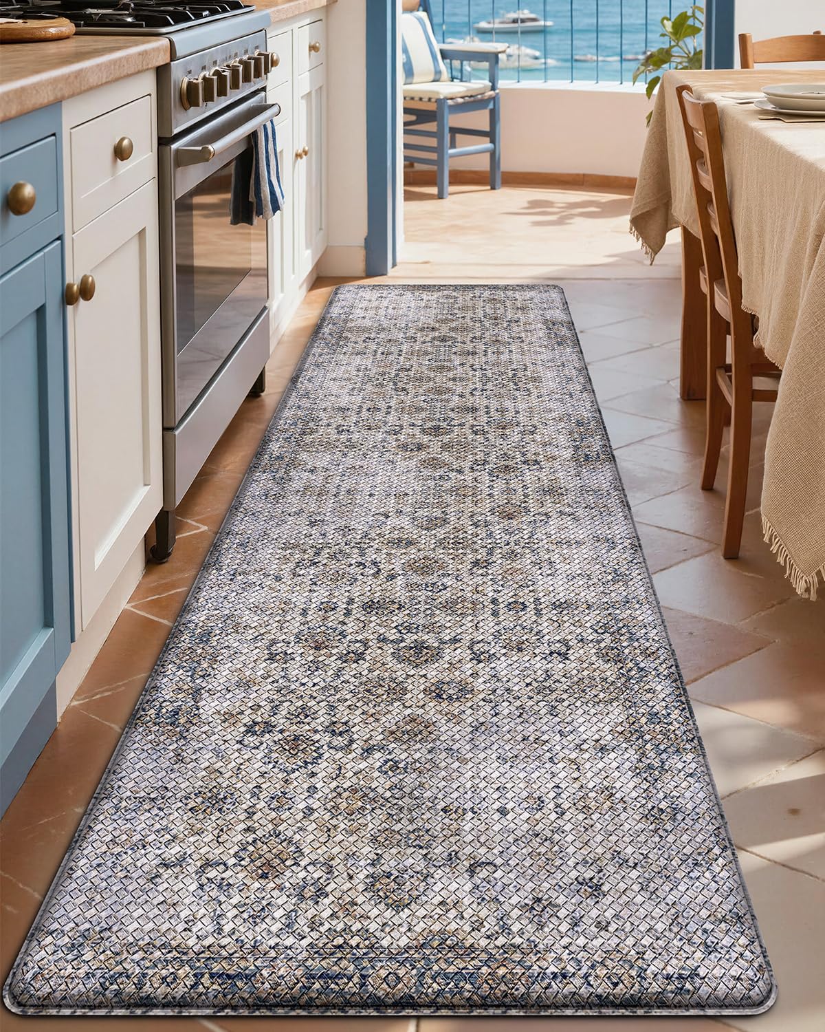Kitchen Anti Fatigue Mat,  Cushioned Memory Foam Padded, Floor Runner for Home