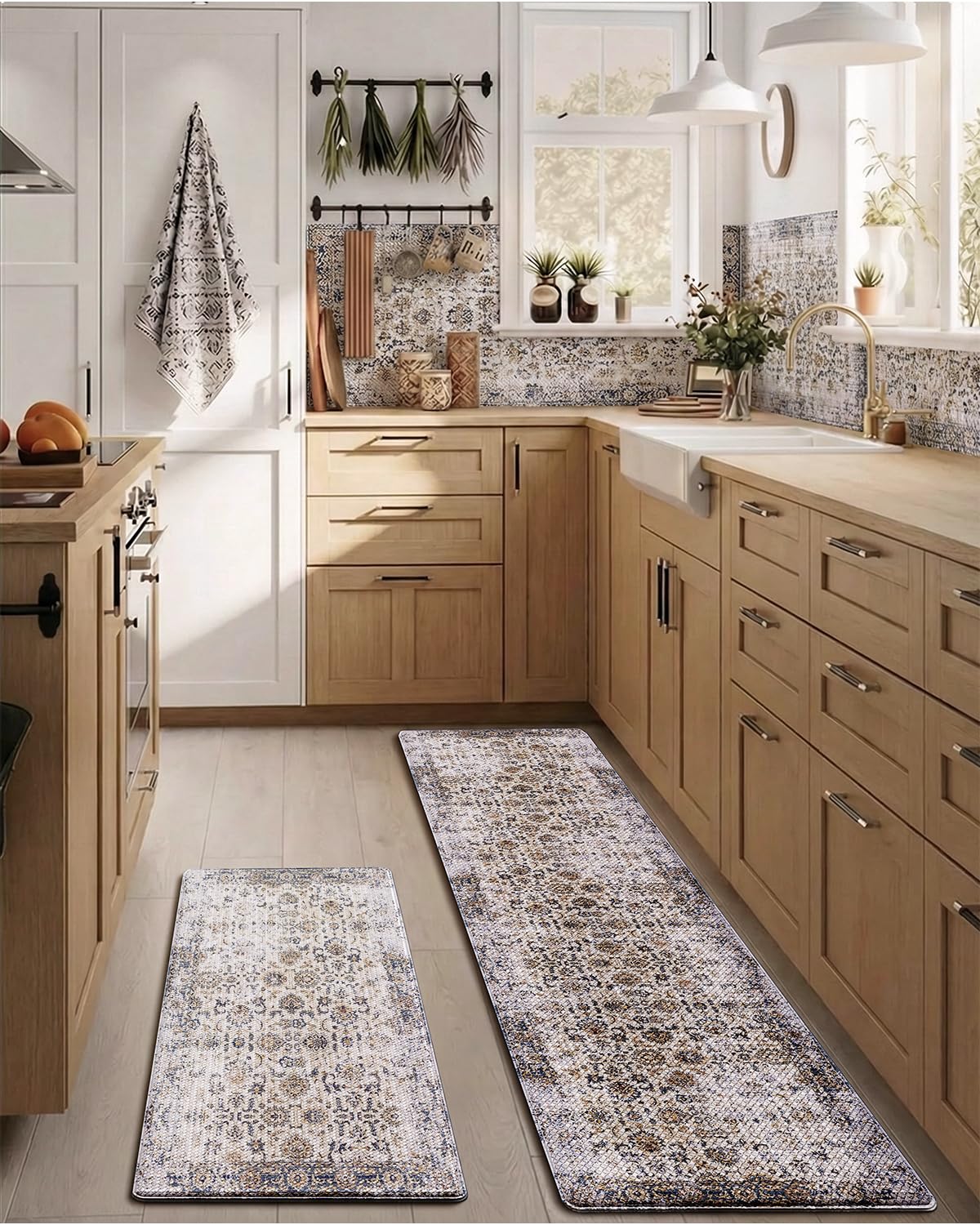 Kitchen Anti Fatigue Mat,  Cushioned Memory Foam Padded, Floor Runner for Home