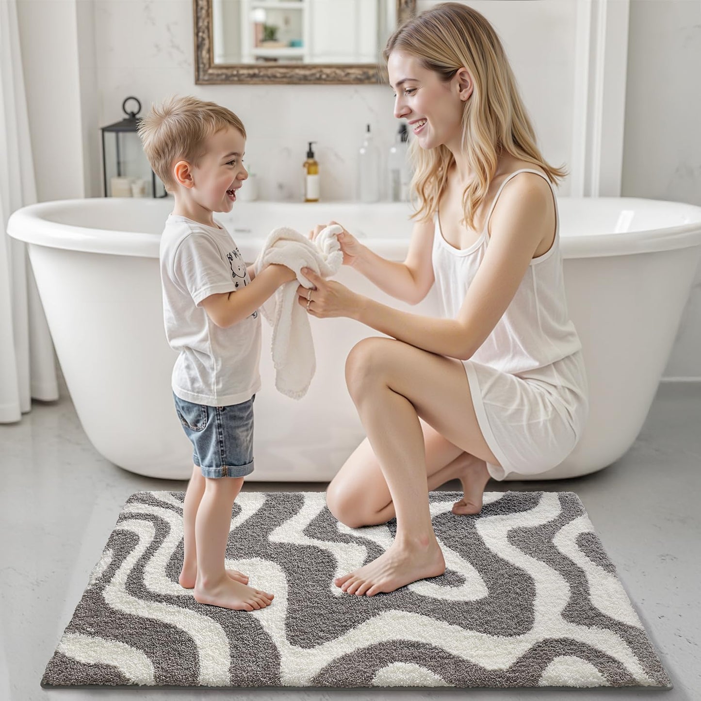 Bathroom Rug Modern Aesthetic Dorothy Series