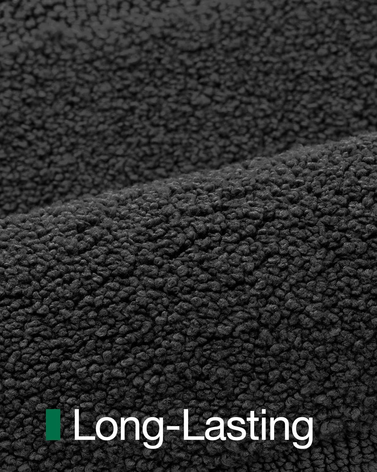 LUMI Ultra Soft Bathroom Rug, Non Slip Rubber Backing, Absorbent Washable Quick Dry, Premium Microfiber Plush, Black, for Bathtub/Shower Floor