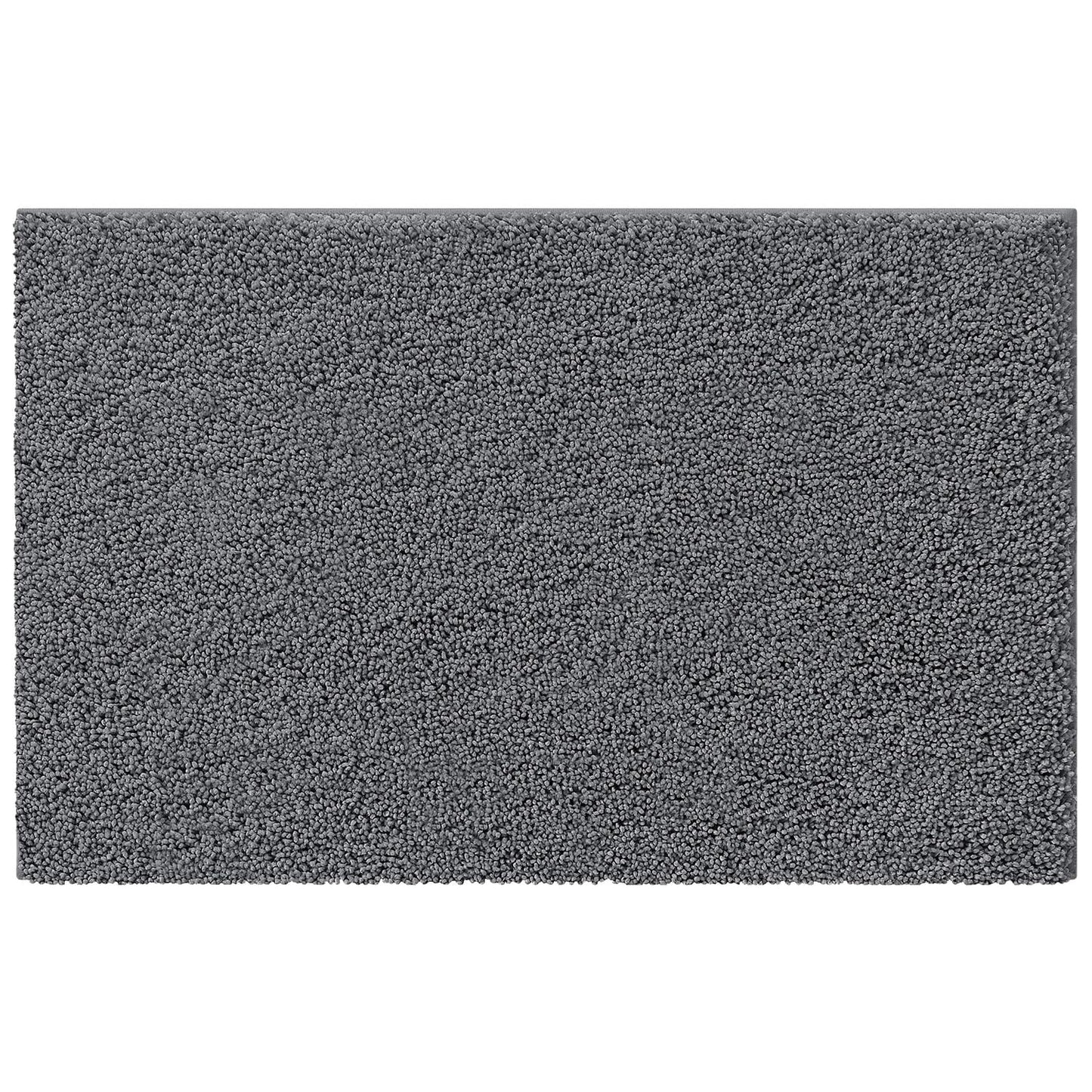 LUMI Beige Bathroom Rugs with Rubber Backing, 16x24 Absorbent Extra Thick Soft Plush Microfiber Bath Mat, Machine Washable Carpet for Bathroom Shower, Tub, Sink, Hotel