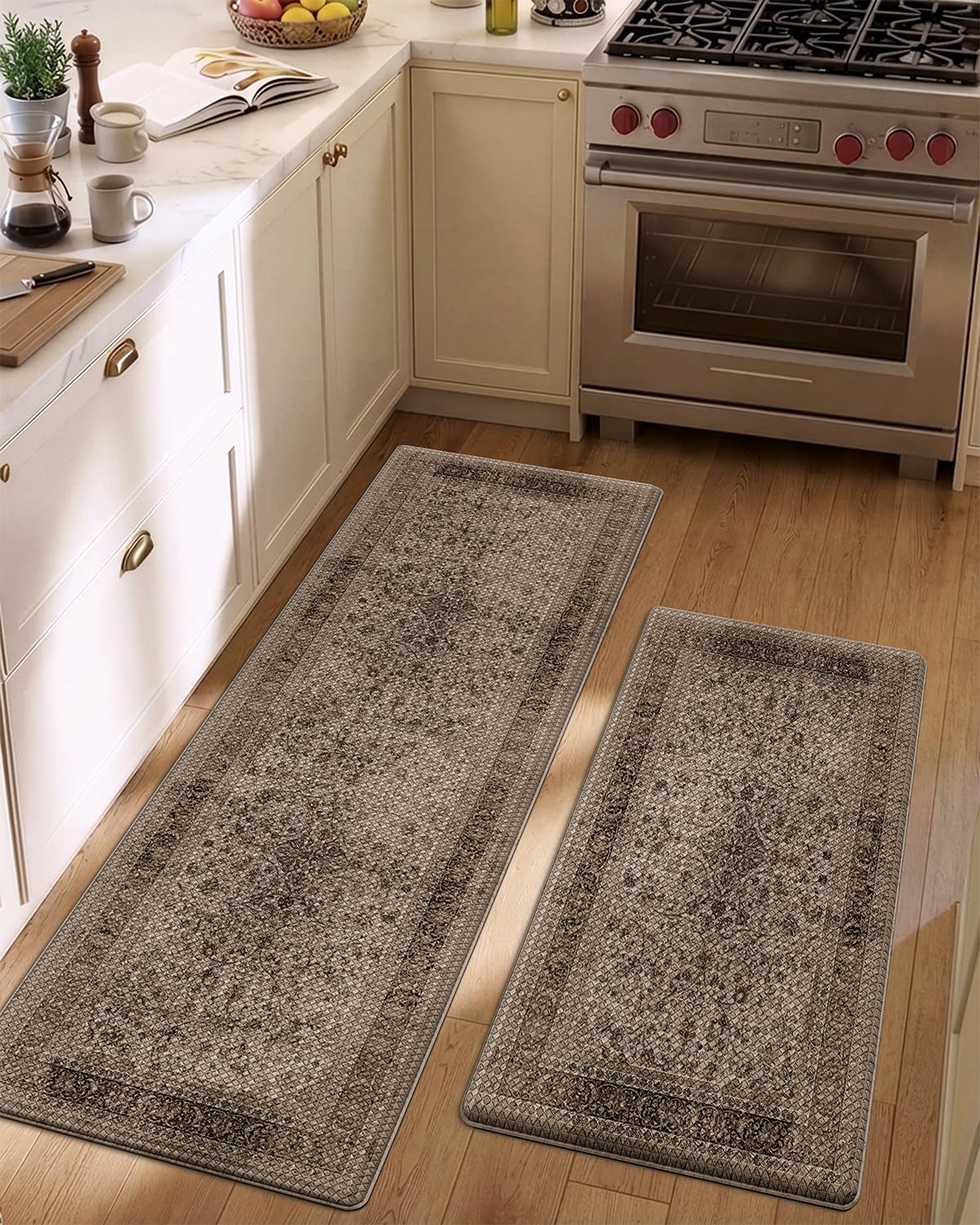 Kitchen Anti Fatigue Mat,  Cushioned Memory Foam Padded, Floor Runner for Home