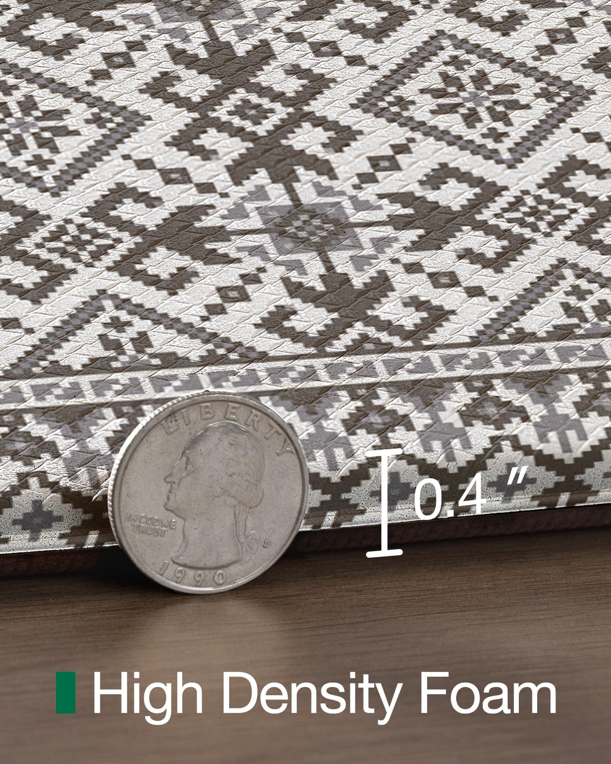 LUMI Anti-Fatigue Kitchen Floor Mats Set of 2,Cushioned Comfort Standing Rug Waterproof 2PCS, Non-Slip Ergonomic Foam Runner for Sink, Laundry, Office & Home,17x29+17x59,