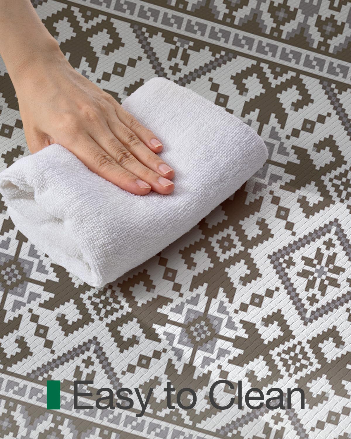 LUMI Anti-Fatigue Kitchen Floor Mats Set of 2,Cushioned Comfort Standing Rug Waterproof 2PCS, Non-Slip Ergonomic Foam Runner for Sink, Laundry, Office & Home,17x29+17x59,
