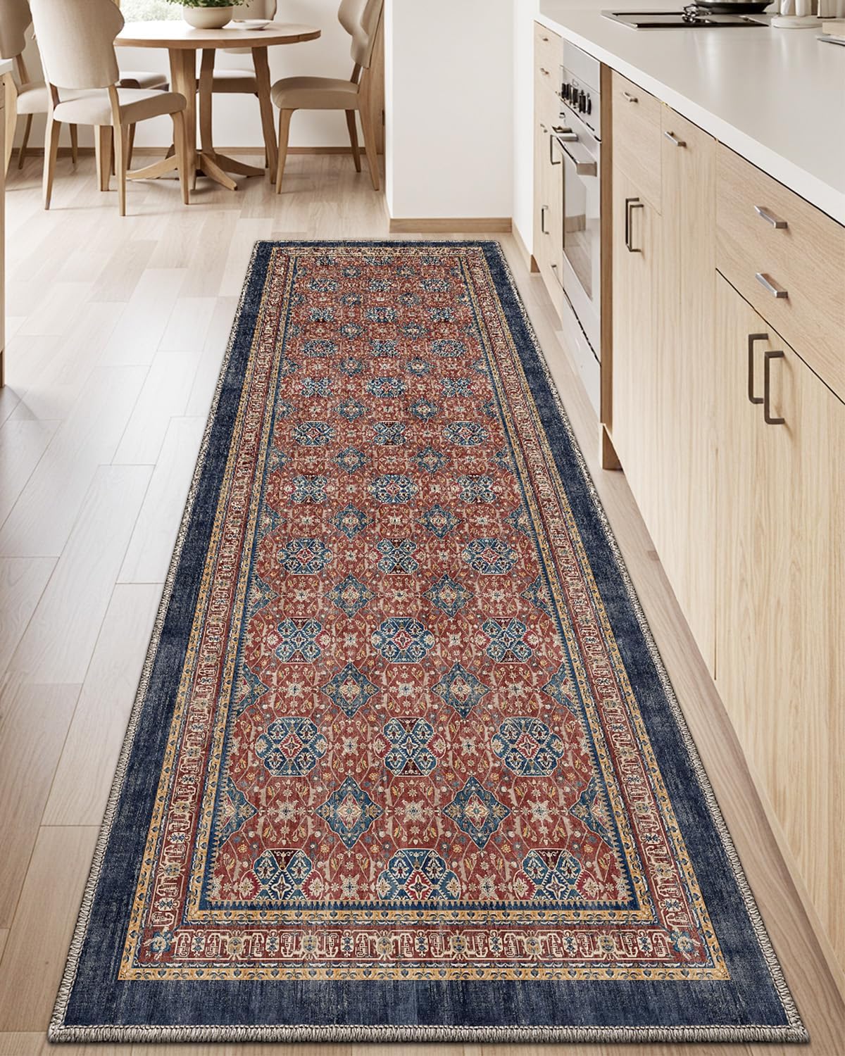 LUMI Washable Kitchen Rug 2x6 for Floor, Non Slip Runner Rugs with Rubber Backing, Low Pile Comfort Area Carpet for Standing, Living Room, Entryway, Laundry, Hallways