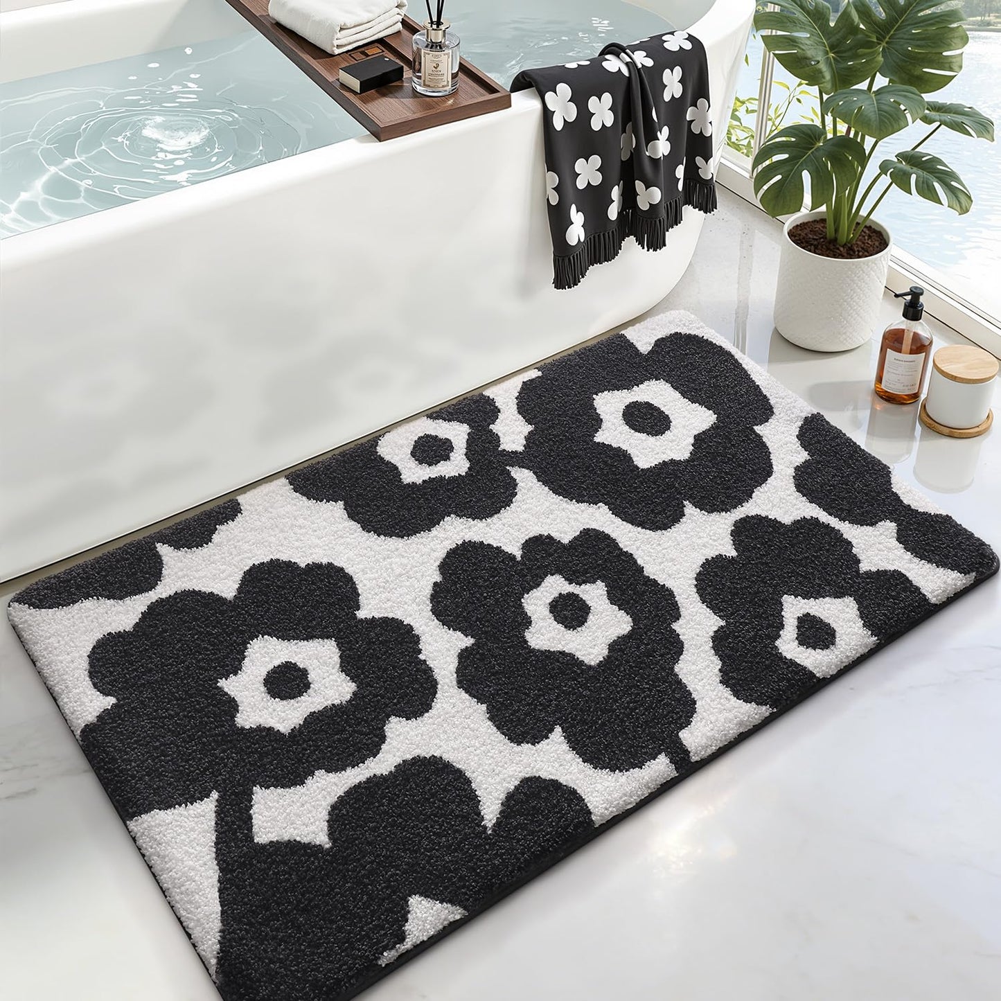 Bathroom Rugs Vivid Plants Collection