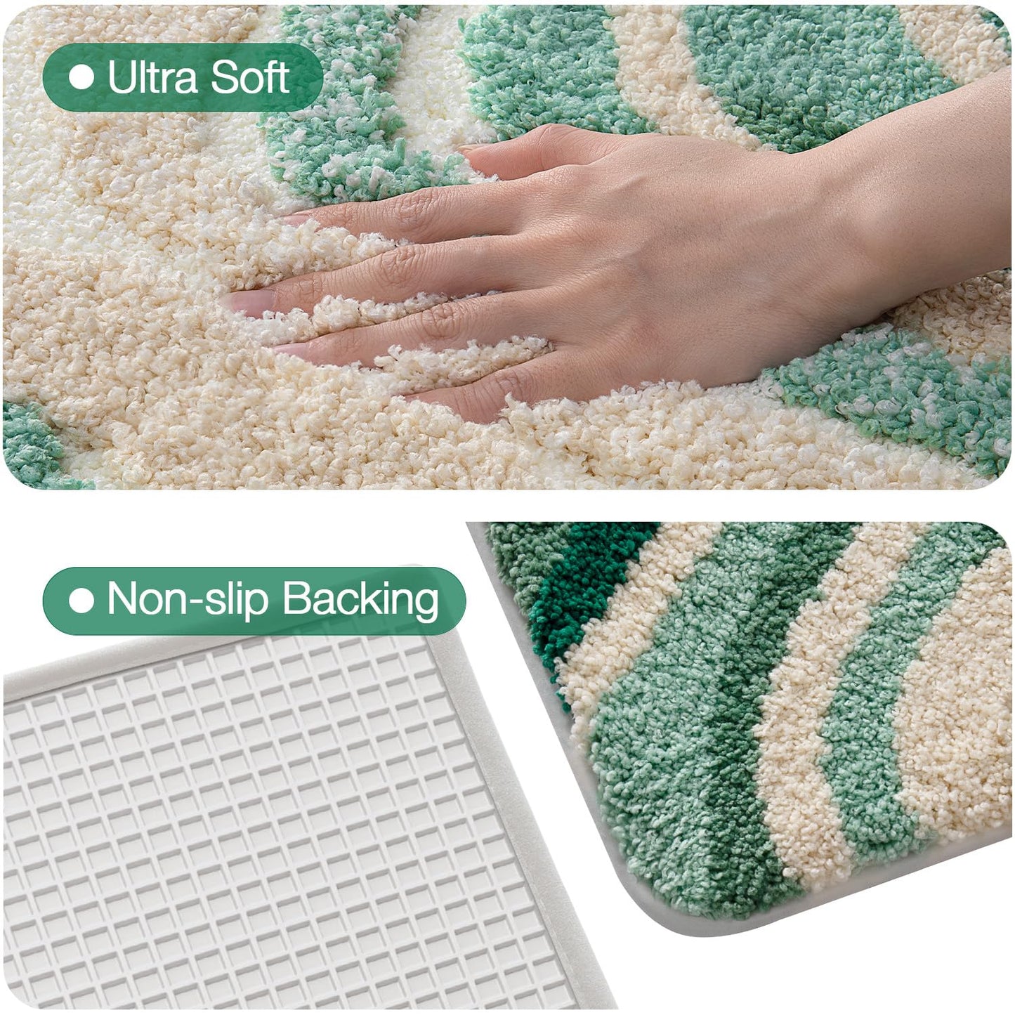 Bathroom Rugs Vivid Plants Collection