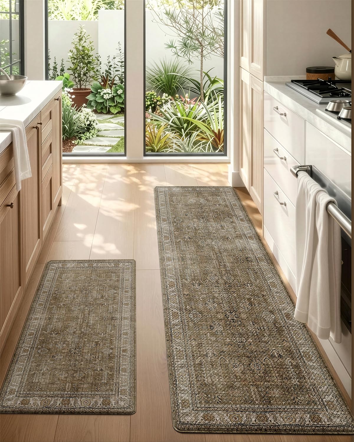 Kitchen Anti Fatigue Mat,  Cushioned Memory Foam Padded, Floor Runner for Home