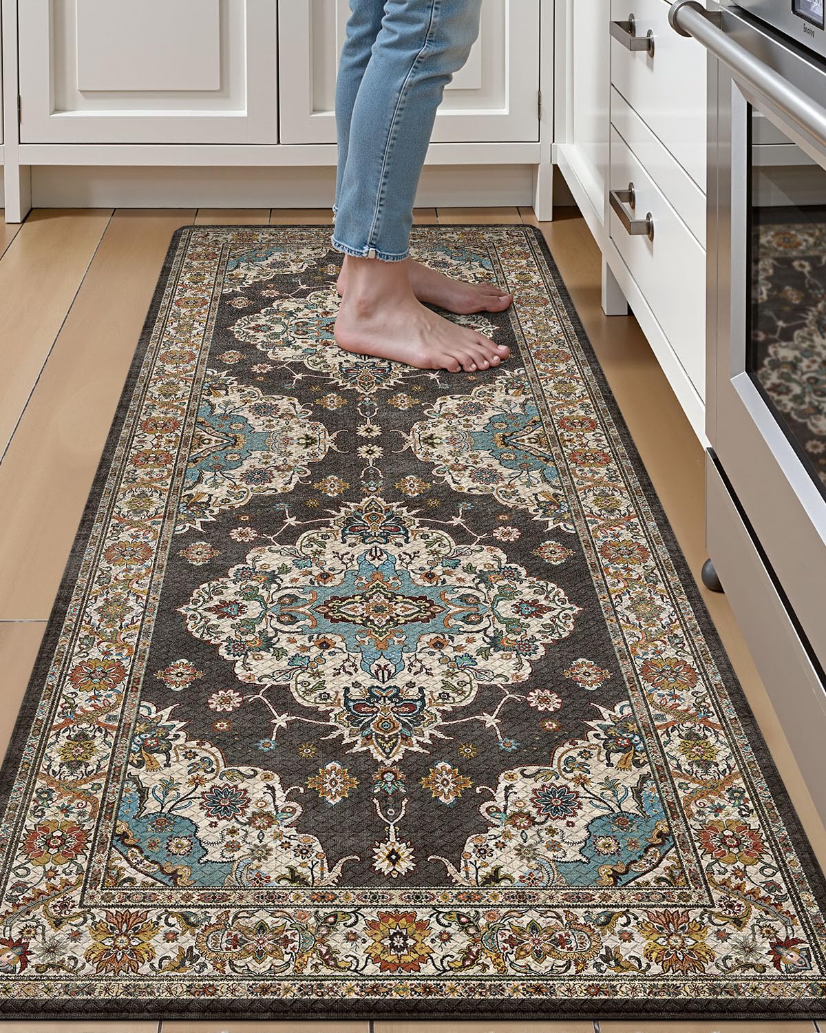 Kitchen Anti Fatigue Mat,  Cushioned Memory Foam Padded, Floor Runner for Home