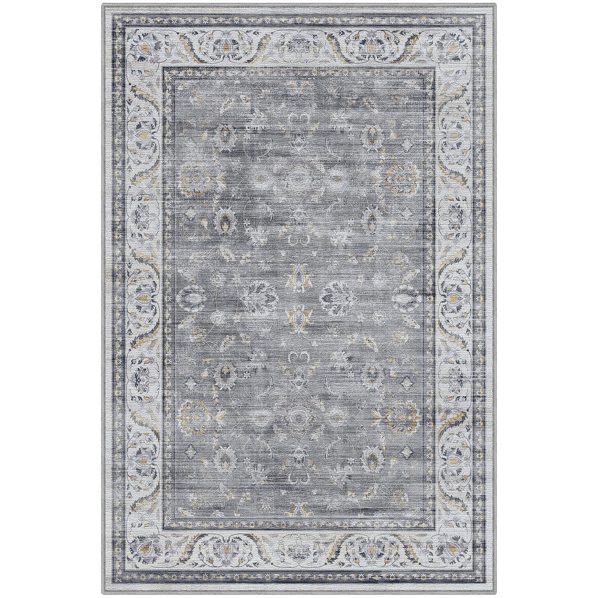 LUMI Washable Area Rug for Living Room Bedroom, Ultra Thin & Easy Clean