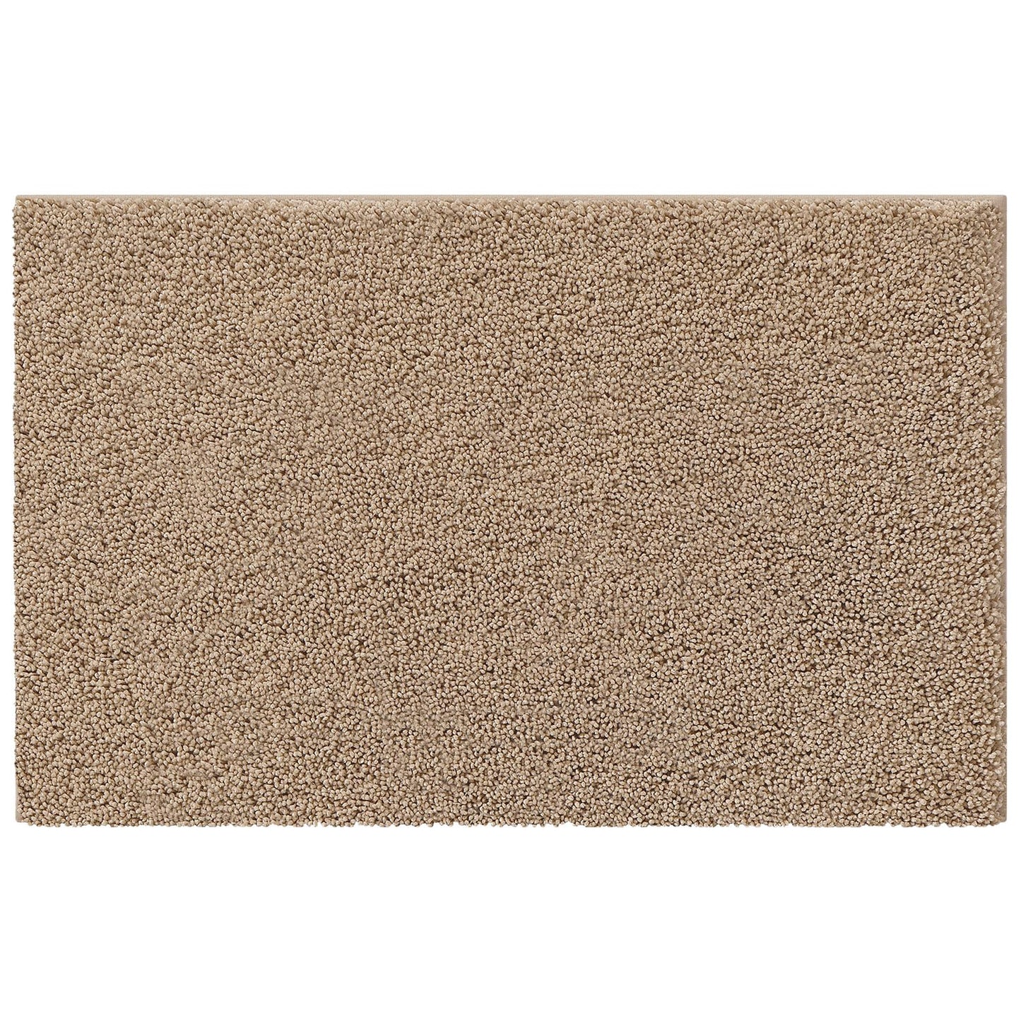 LUMI Beige Bathroom Rugs with Rubber Backing, 16x24 Absorbent Extra Thick Soft Plush Microfiber Bath Mat, Machine Washable Carpet for Bathroom Shower, Tub, Sink, Hotel