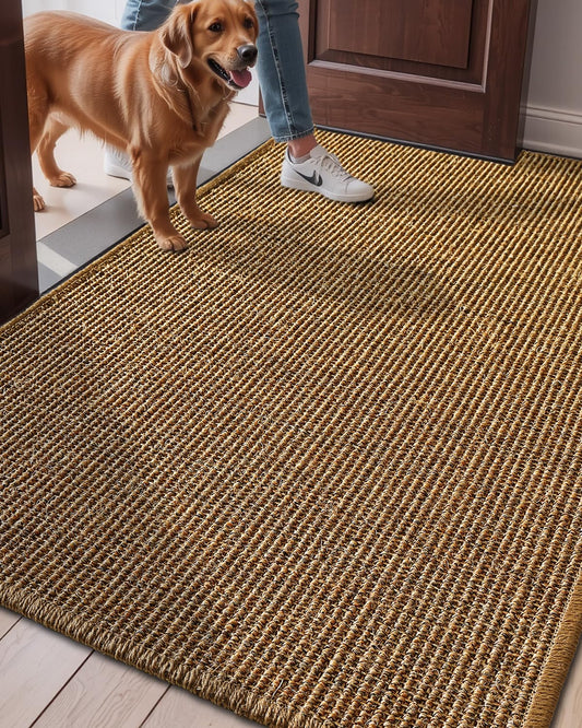Jute Door Mat, Warm Tone Haven Series