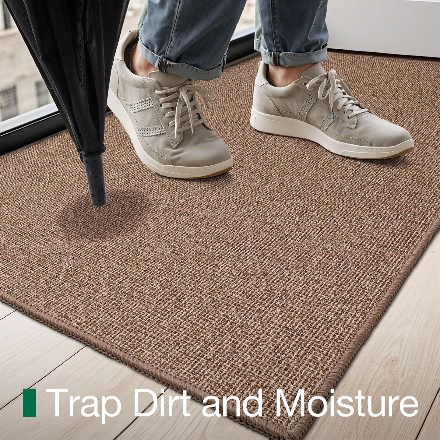 Doormat for Home Entrance, Absorbent & Stain-Resistant Mat, Fenian Series.