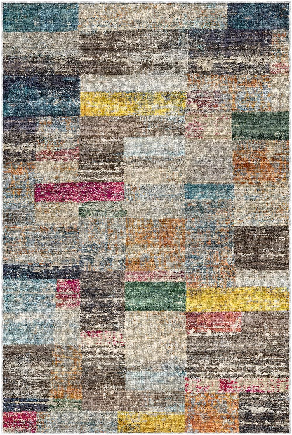 Area Rug Traditional Vintage Series Silent Geometry