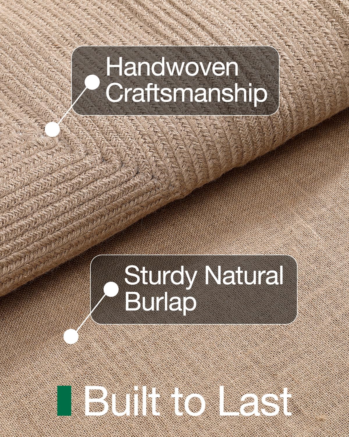 Handwoven Jute Door Mat, LUMI luxury Knit Jute Collection