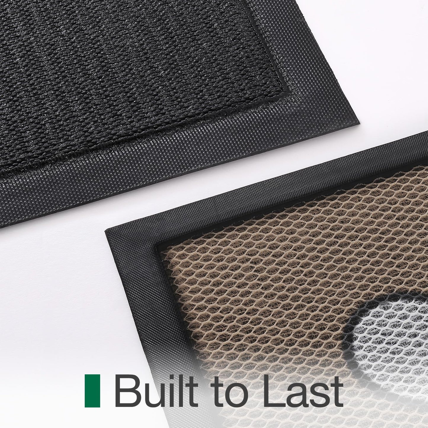LUMI Outside Welcome Door Mat 32x47, Non-Slip Durable Rubber Easy Clean
