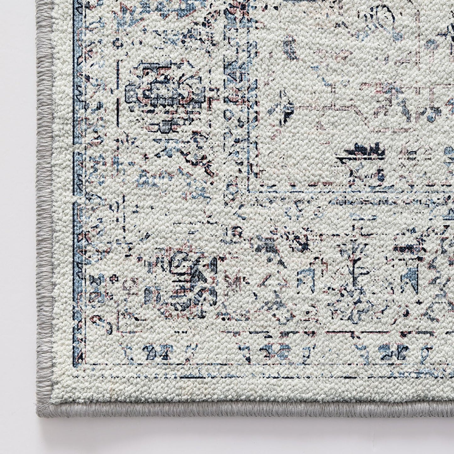 LUMI Washable Area Rug for Living Room Bedroom, Ultra Thin & Easy Clean