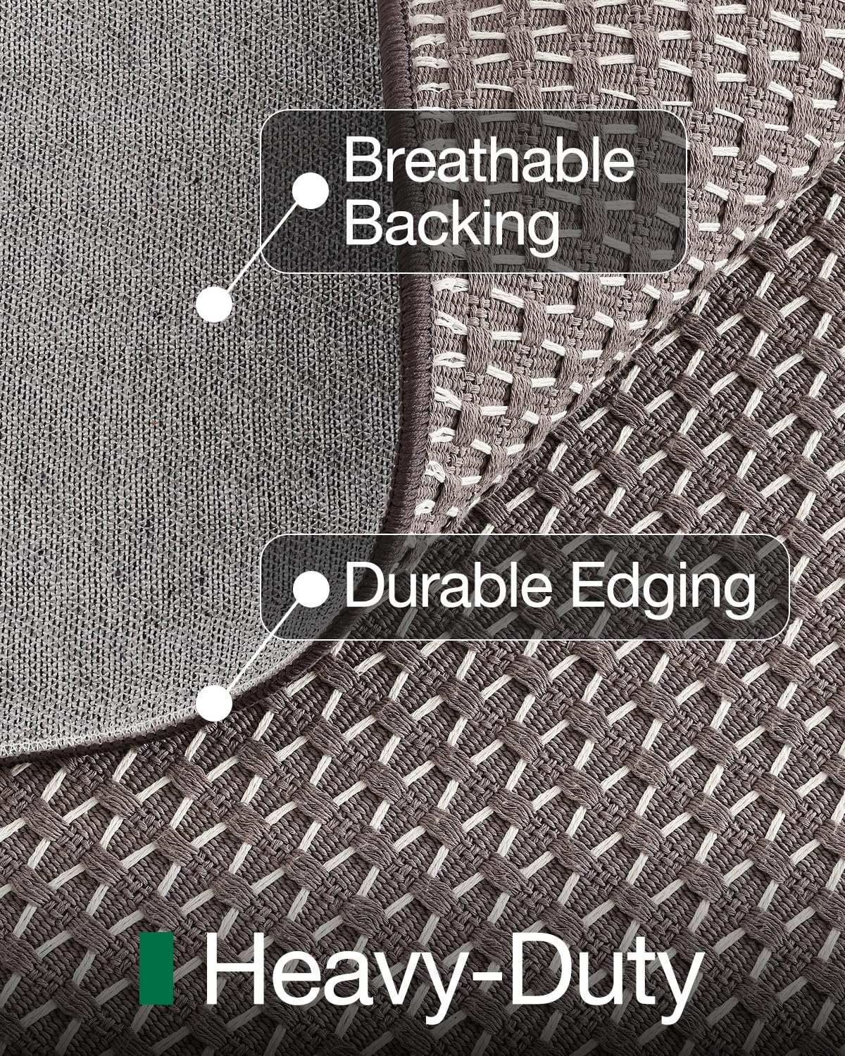 LUMI Washable Area Rug for Living Room Bedroom, Ultra Thin & Easy Clean