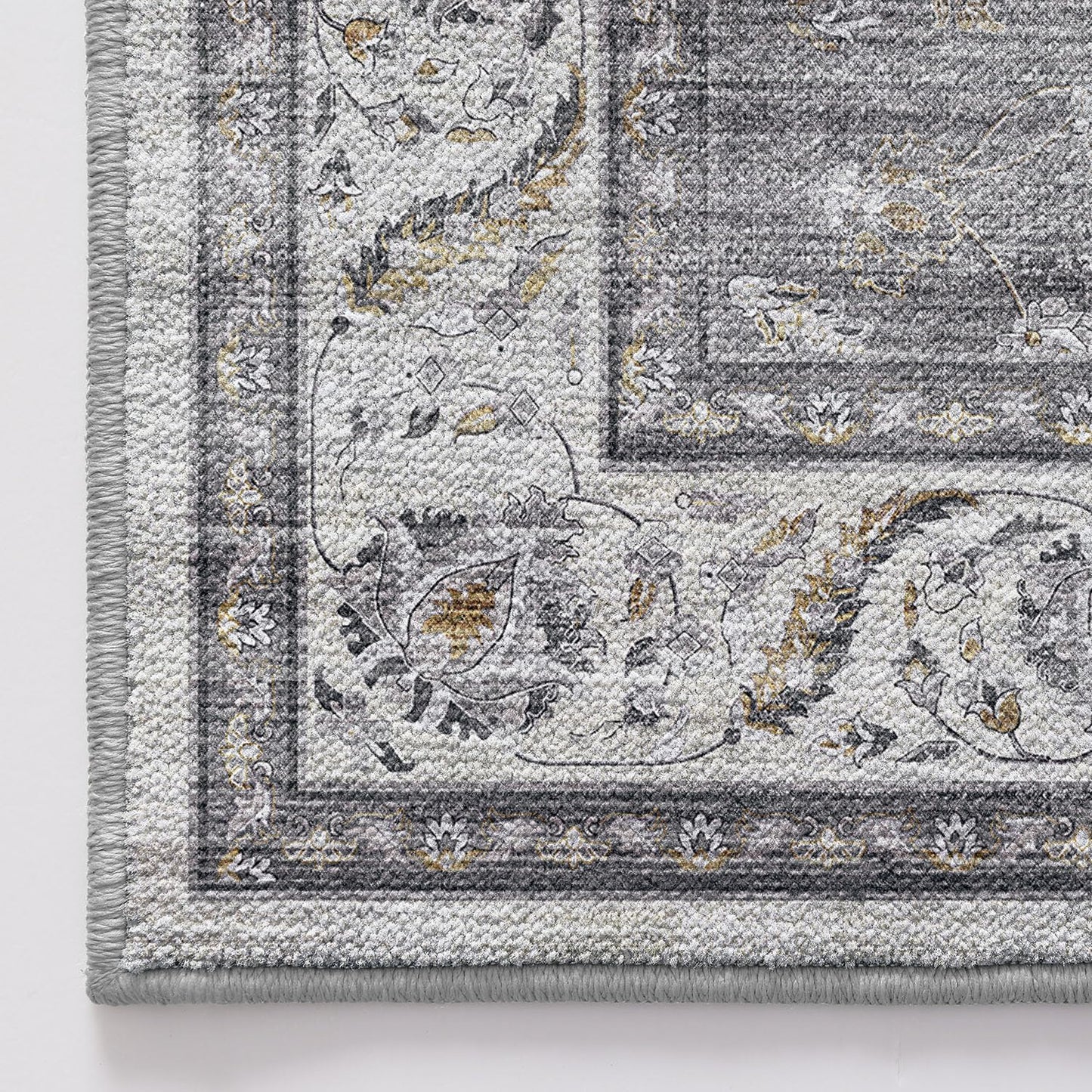 LUMI Washable Area Rug for Living Room Bedroom, Ultra Thin & Easy Clean