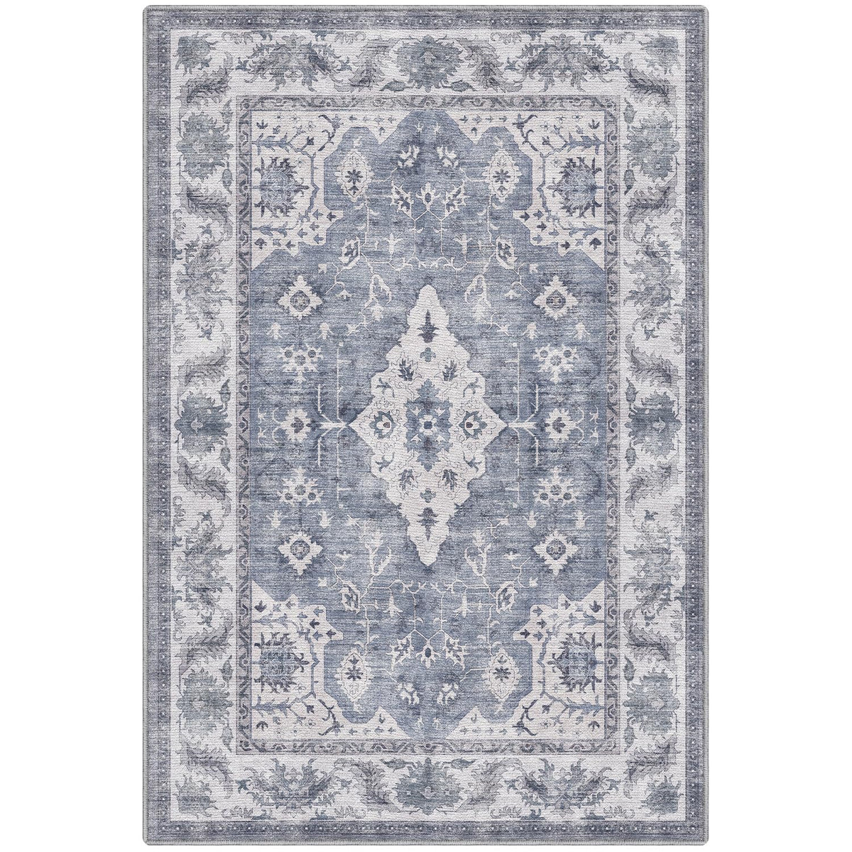 LUMI Washable Area Rug for Living Room Bedroom, Ultra Thin & Easy Clean