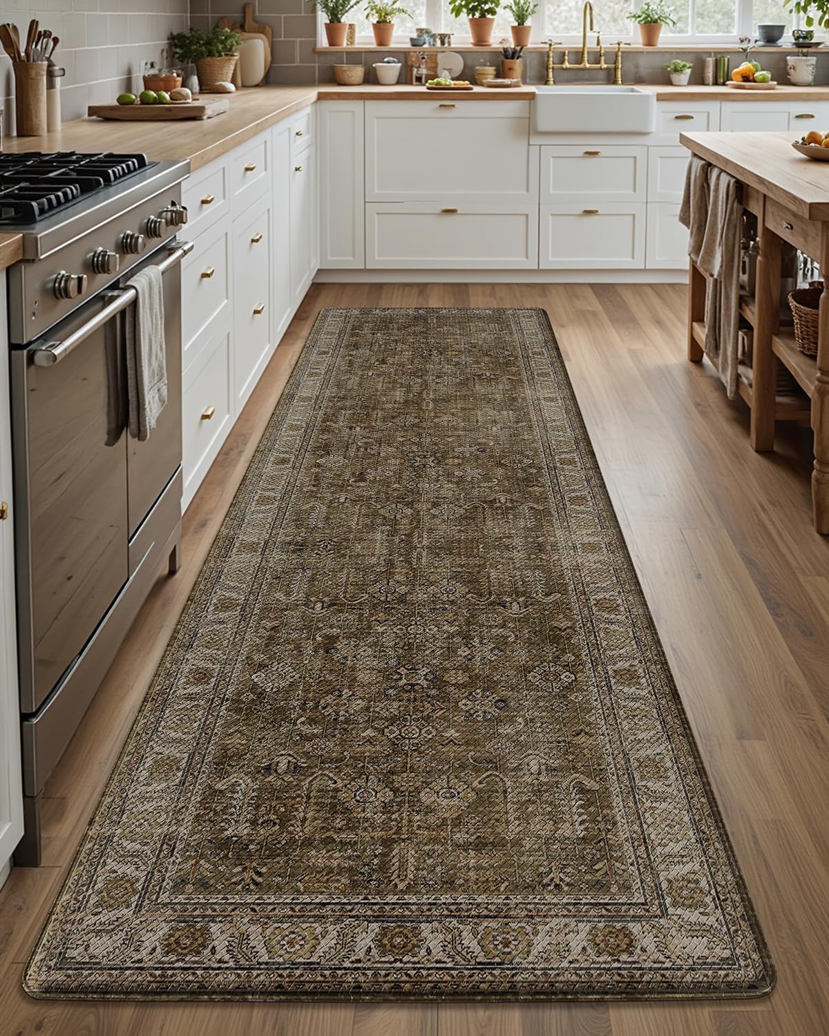 Anti Fatigue Cushioned Kitchen Mat Tawny Echo - Home