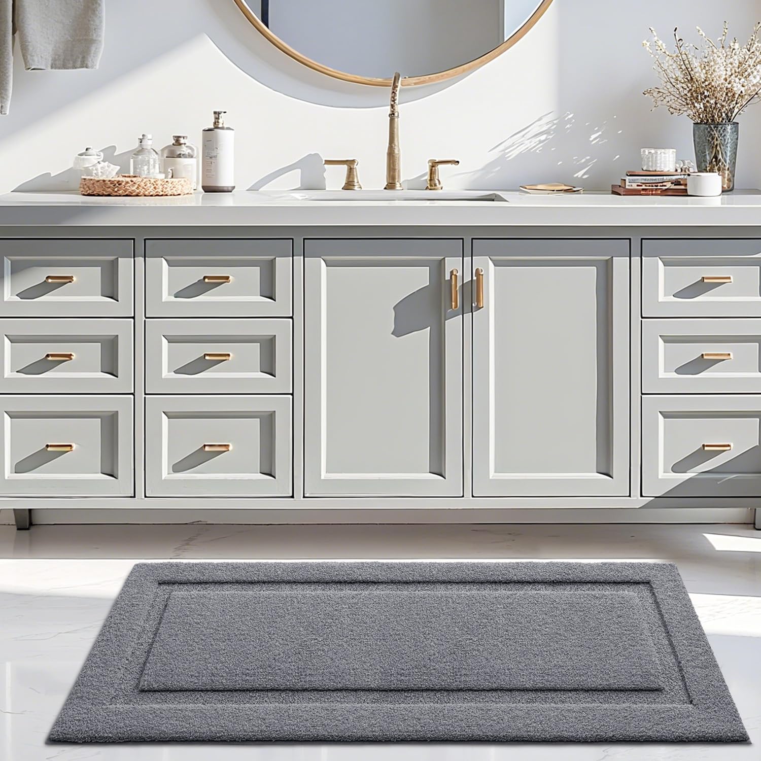 Ultra Soft Bathroom Rugs Poseidon Series