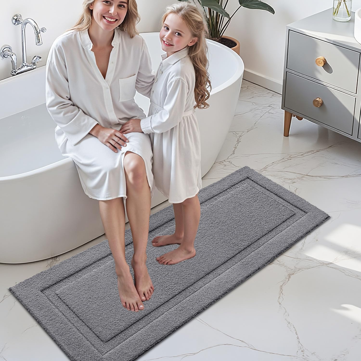 Ultra Soft Bathroom Rugs Poseidon Series