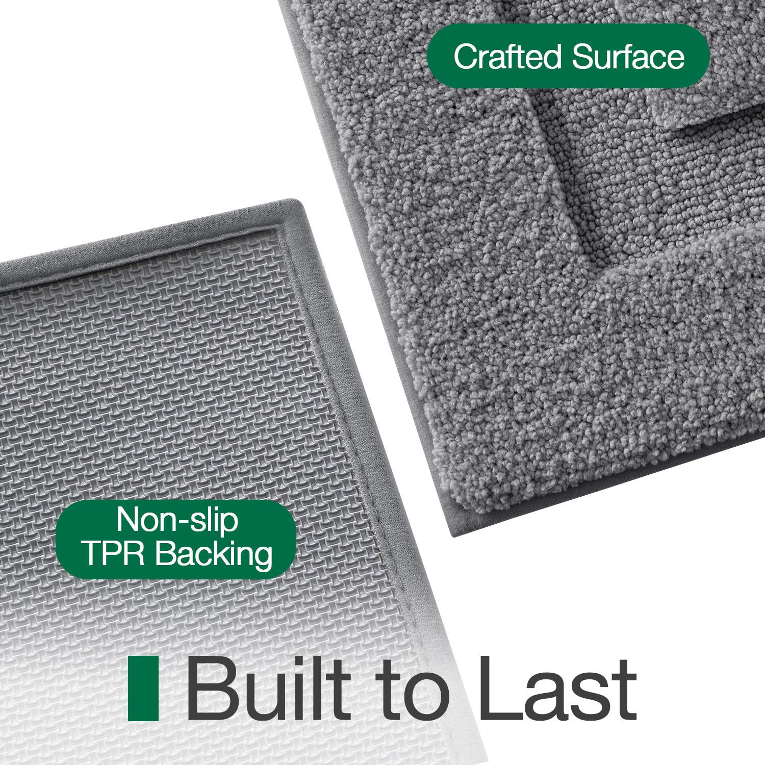 Ultra Soft Bathroom Rugs Poseidon Series