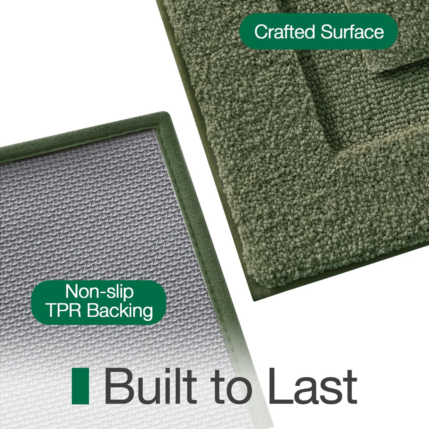 Ultra Soft Bathroom Rugs Poseidon Series