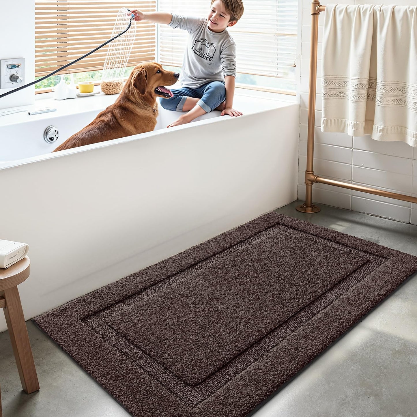 Ultra Soft Bathroom Rugs Poseidon Series