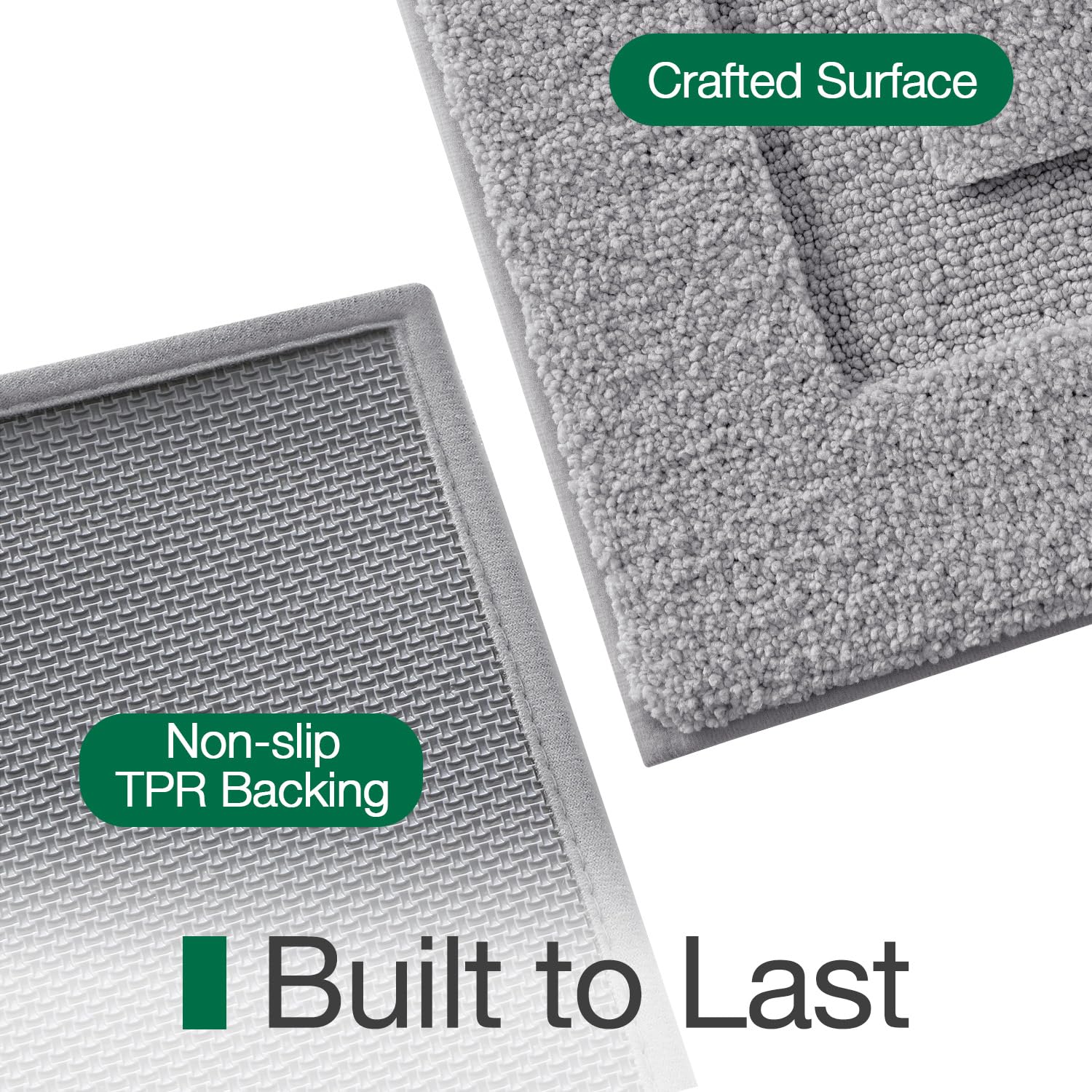 Ultra Soft Bathroom Rugs Poseidon Series