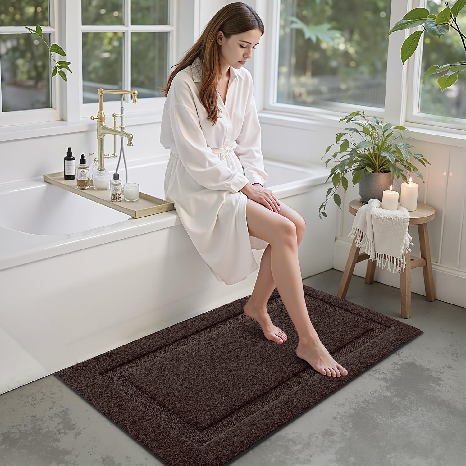 Ultra Soft Bathroom Rugs Poseidon Series