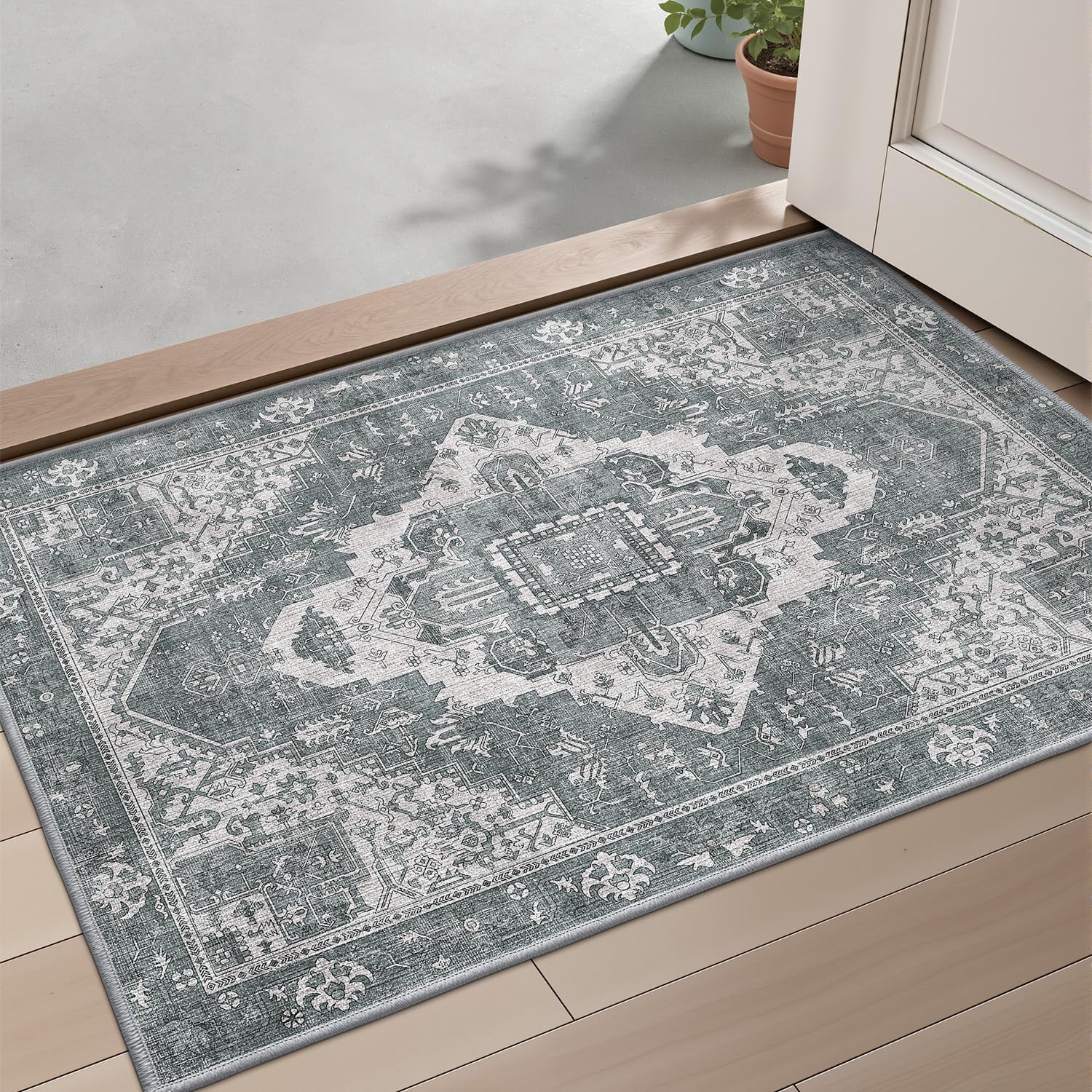 Ultra Thin Indoor Mats Oriental Time Weave Series