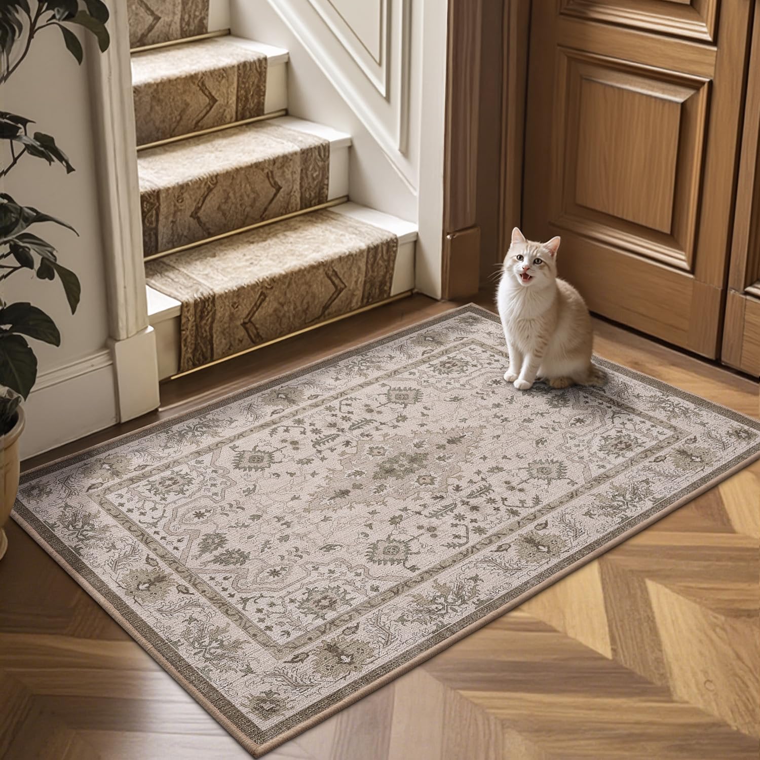 Ultra Thin Indoor Mats Oriental Time Weave Series