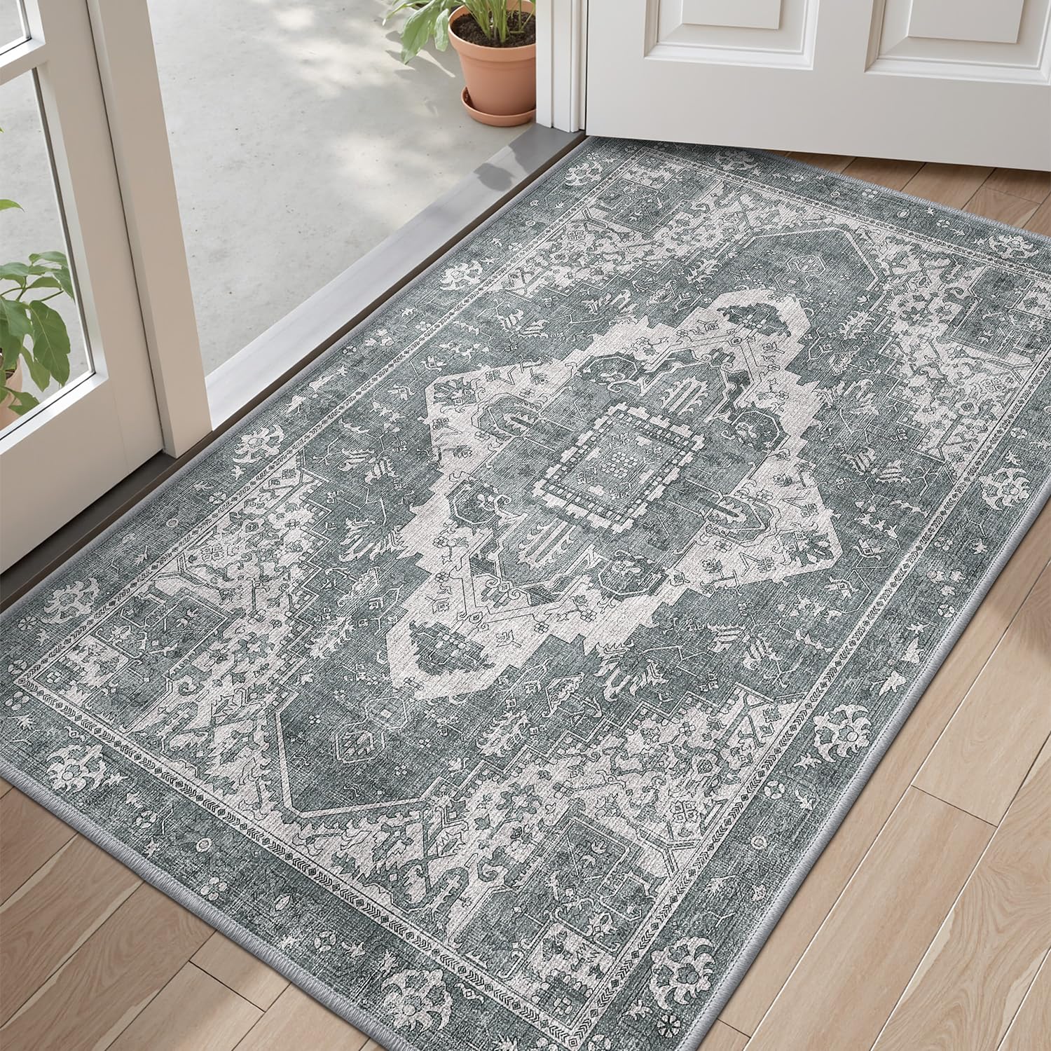 Ultra Thin Indoor Mats Oriental Time Weave Series