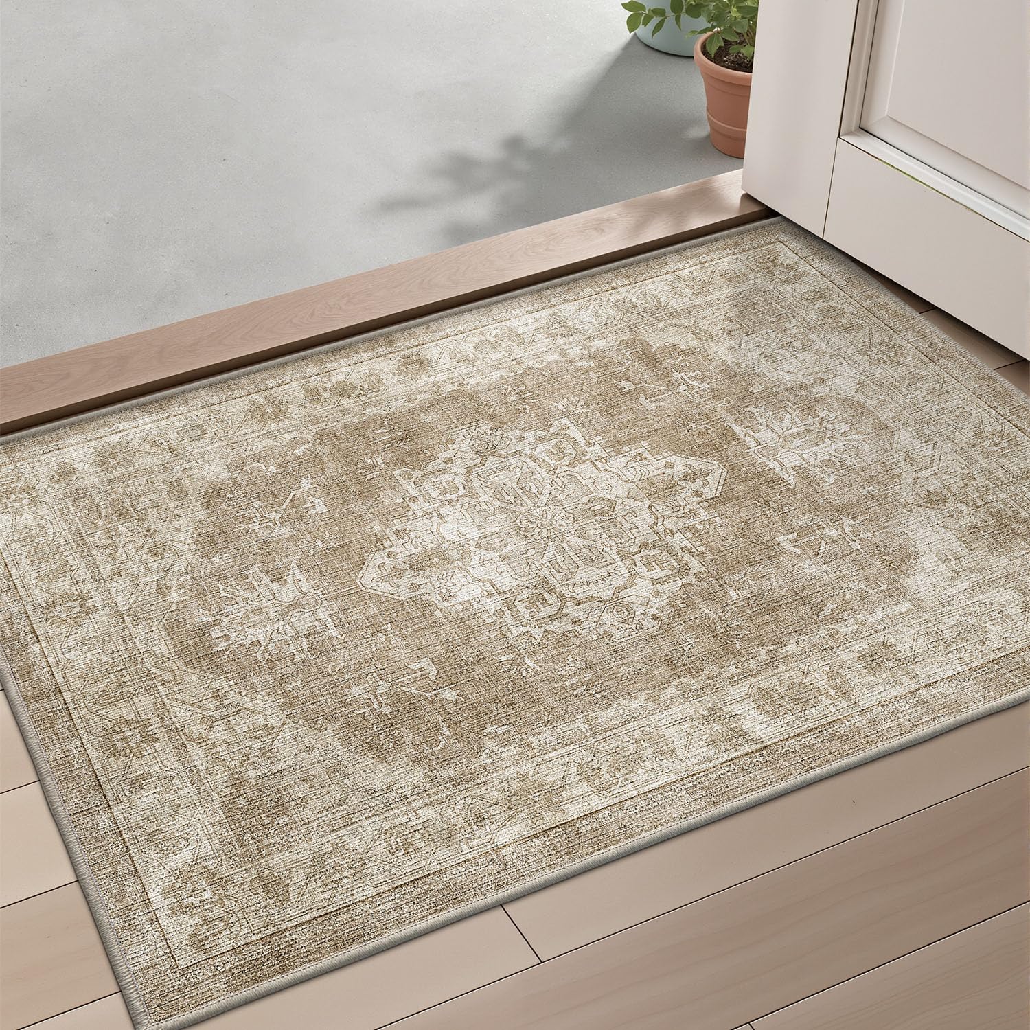 Ultra Thin Indoor Mats Oriental Time Weave Series